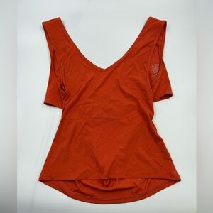 Zyia Active Woman Rib V Tank Top Size Xxl Orange